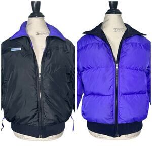 Columbia | Women | Vintage Reversible Down Fill Winter Ski Puffer Jacket | Large